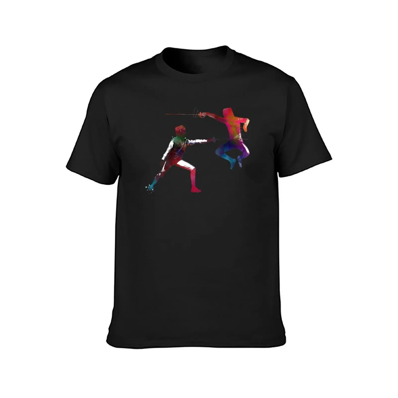 fencing sport art #fencing #sport T-Shirt quick-drying quick drying plain t shirts men