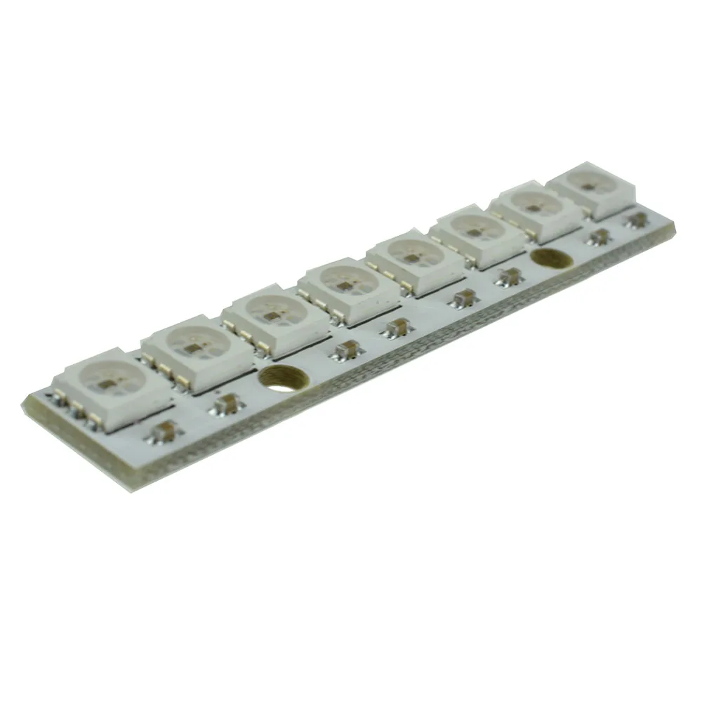 WS2812 5050 RGB LED Lamp Panel Module DC5V 8Bit Built-in Full-Color Driver Color Light Module for Living Room Bedroom Decoration