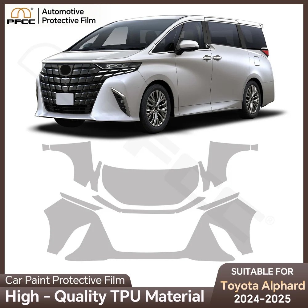 

For Toyota Alphard 2024 2025 TPU Paint Protection Film Pre-cut Clear PPF Car Body Anti-scratch Resistant Invisible Self-adhesive