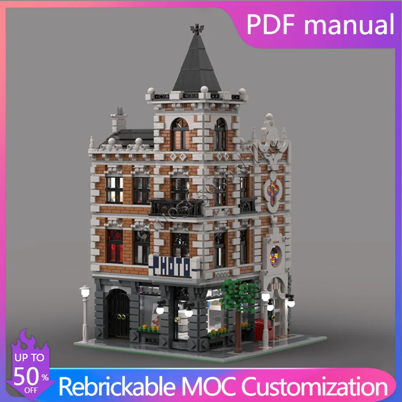 

3443 Parts Modular Photo Studio Building Bricks Model Urban Street Scene Educational Assembly Blocks Toy For Kids Festival Gifts