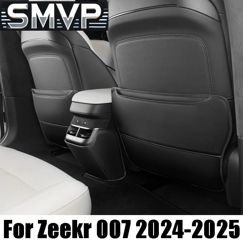 

Fit For Zeekr 007 2024 2025 Car Styling PU Leather Anti Kick Mat Pad Anti-kick Protector Mats Seat Back Protector Auto Accessori