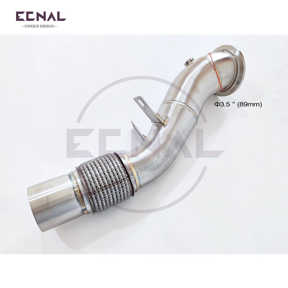 

Ecnal Exhaust Downpipe for BMW G20 320i 325i 330i B48 2.0T High Quality 3.5inches to 3inches SS304 Exhaust Pipe System