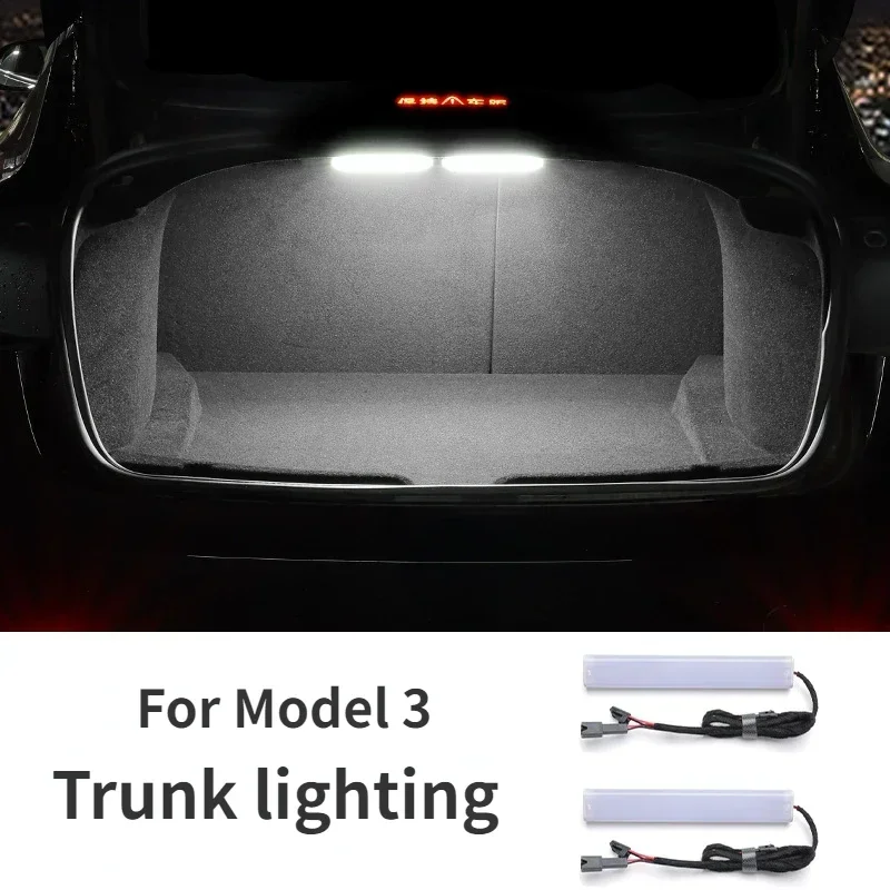 Tailgate Trunk Lights For Tesla Model 3 Highland 2021-2026 Rear Trunk Replacement LED Light Luggage White Tail Lamp Accessories