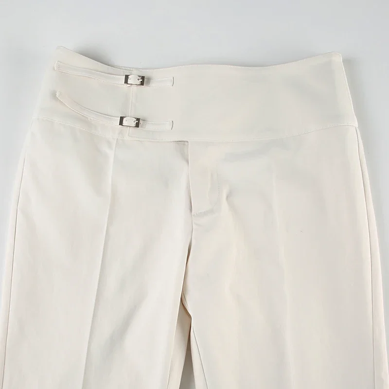 Fashion Solid Loose Casual Women Long Pants Simple Basic All-Match Office Lady Style Bottoms