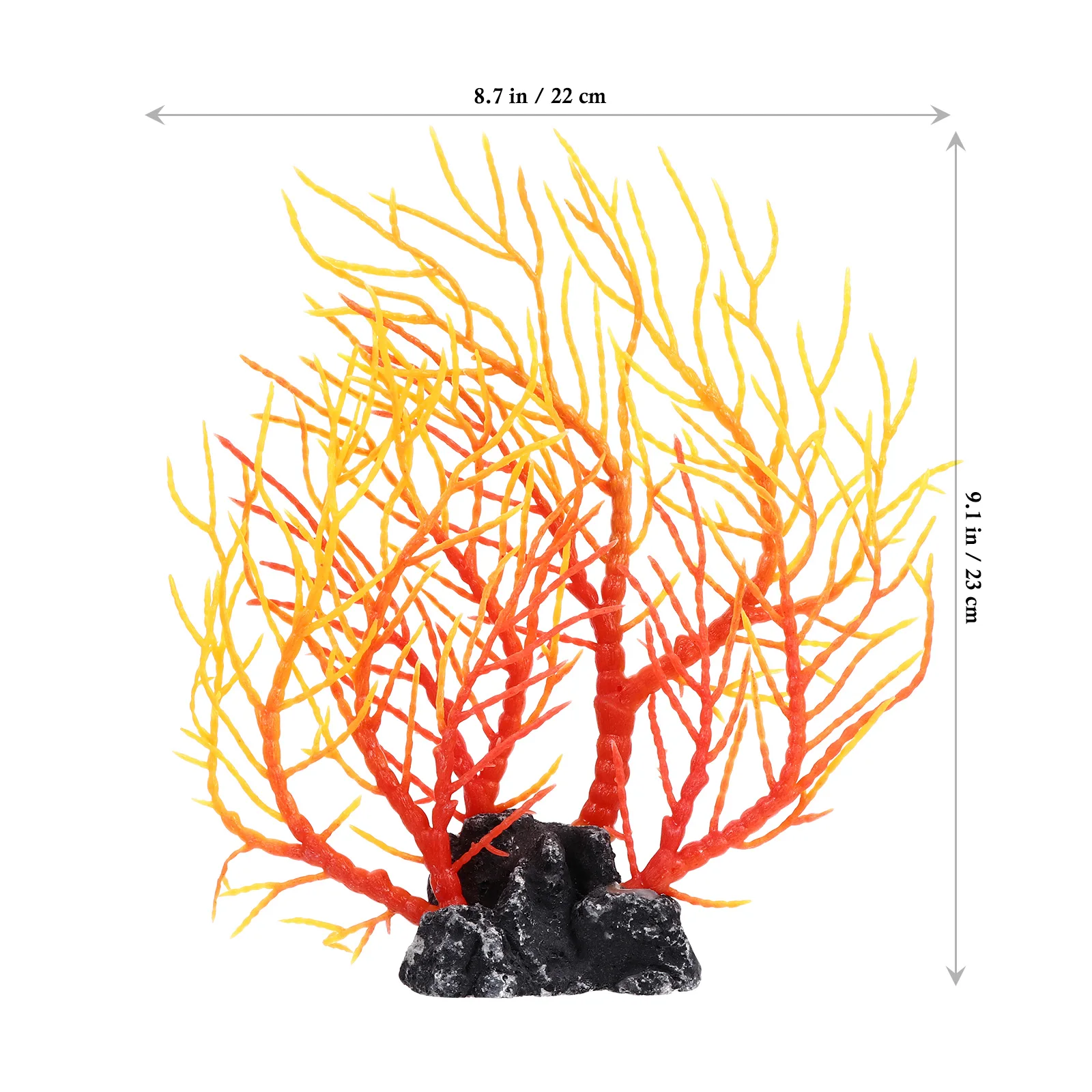 

2Pcs Artificial Water Plants Coral Plant Ornament Vividly Bright Aquarium Adornment Coral Plant Ornament Aquarium Plants