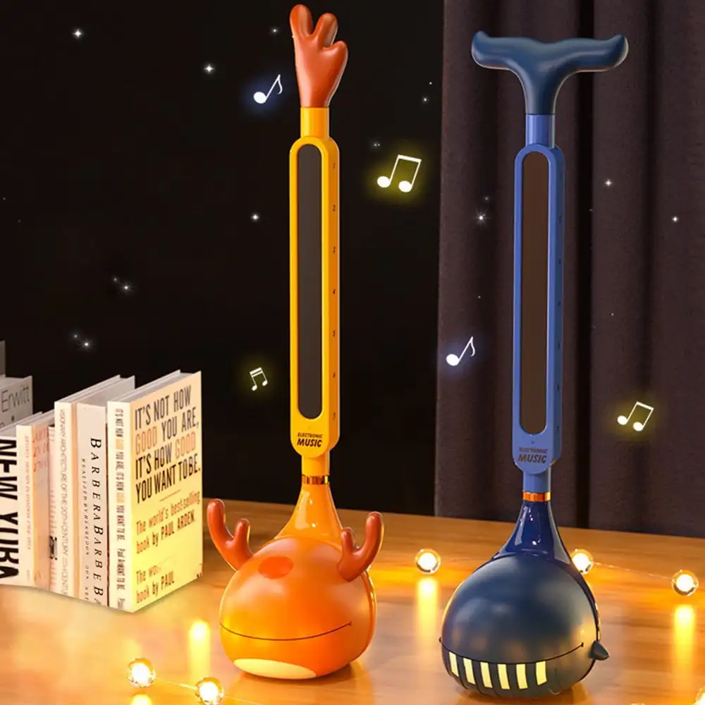 Kids Electric Guitar & Erhu 2-in-1 - Tadpole Note Creative Electronic Sound Toy, Children's Musical Instrument