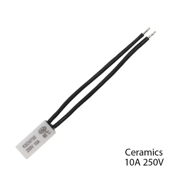 Joli de température en céramique, thermostat normalement fermé, protection de la température, KSD9700, 40, 50, 60, 80, 95, 125C-150 degrés, 10A, 250V