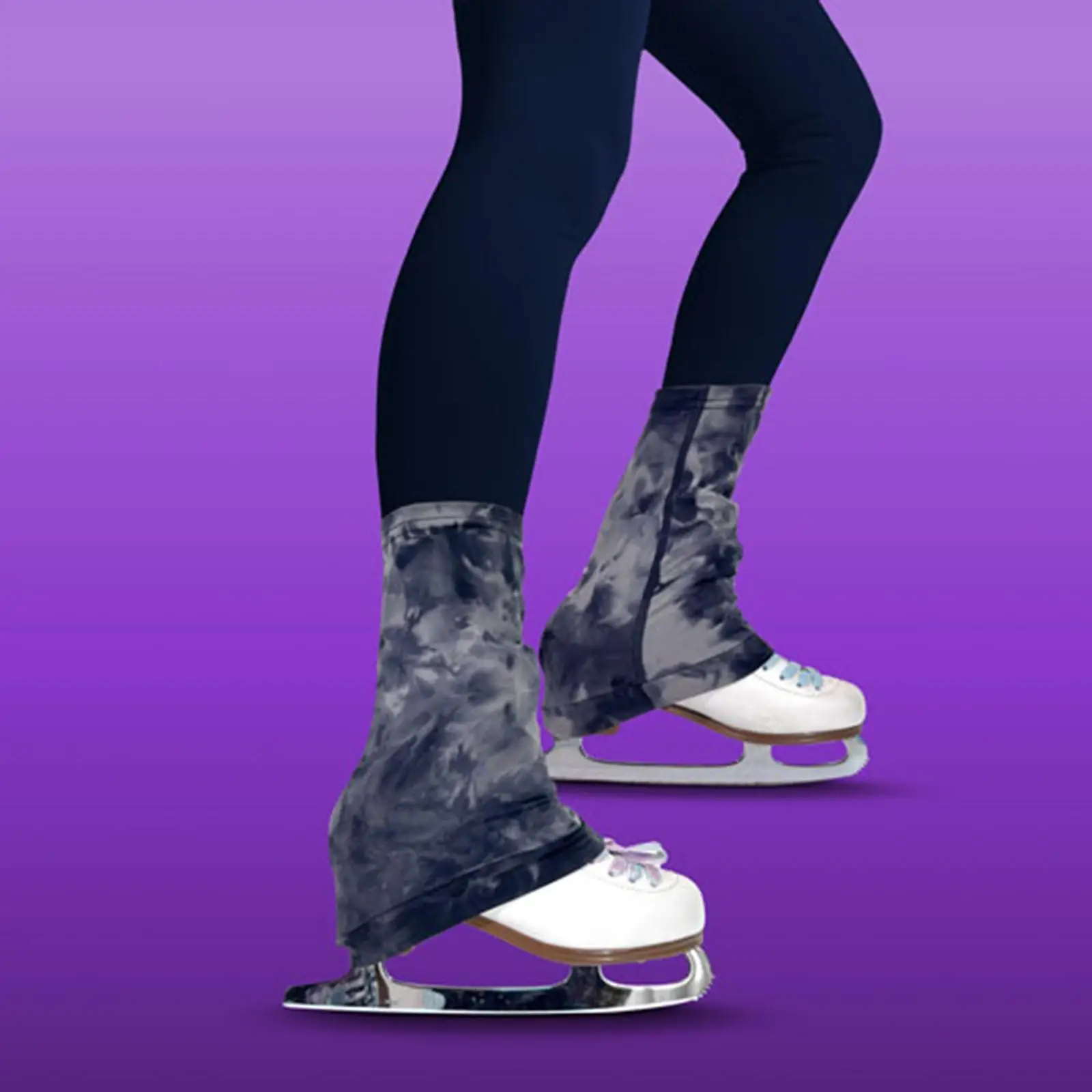 

Figure Skating Leg Warmers Clothing Accessories Decorative Comfortable over The Boot for Women Training Winter Activities