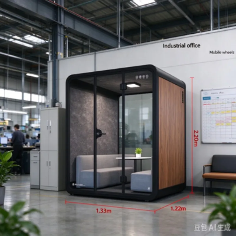 Single Work Space Soundproof Telephone Booth for Office Furniture Recording Booth Portable Office Pod Office Phone Pods