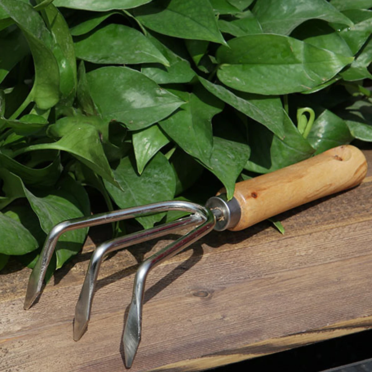 

5pcs Garden Tools Set Stainless Steel Wooden Handle Transplanting Cultivating Weeding Flowers Vegetable Shovels Spades Practical