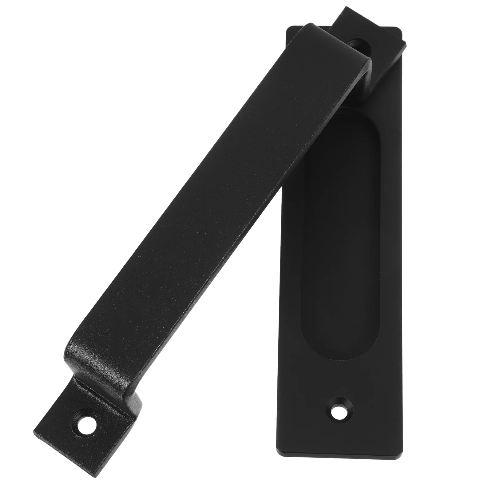 

Sliding Handle Heavy Duty Black Metal Barn Door Pull Modern Minimalist Design For Residential Commercial Use Sliding Barn