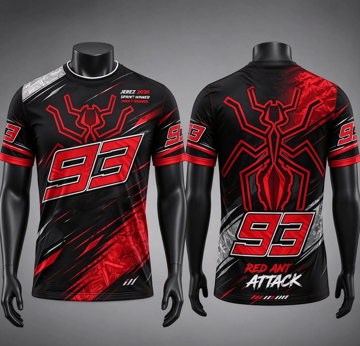 Red Ant Moto Racing Factory Team Gear Men T Shirt Women Tee Boys Top Children Parent Child Quick Dry Short Sleeves Kids Tshirt