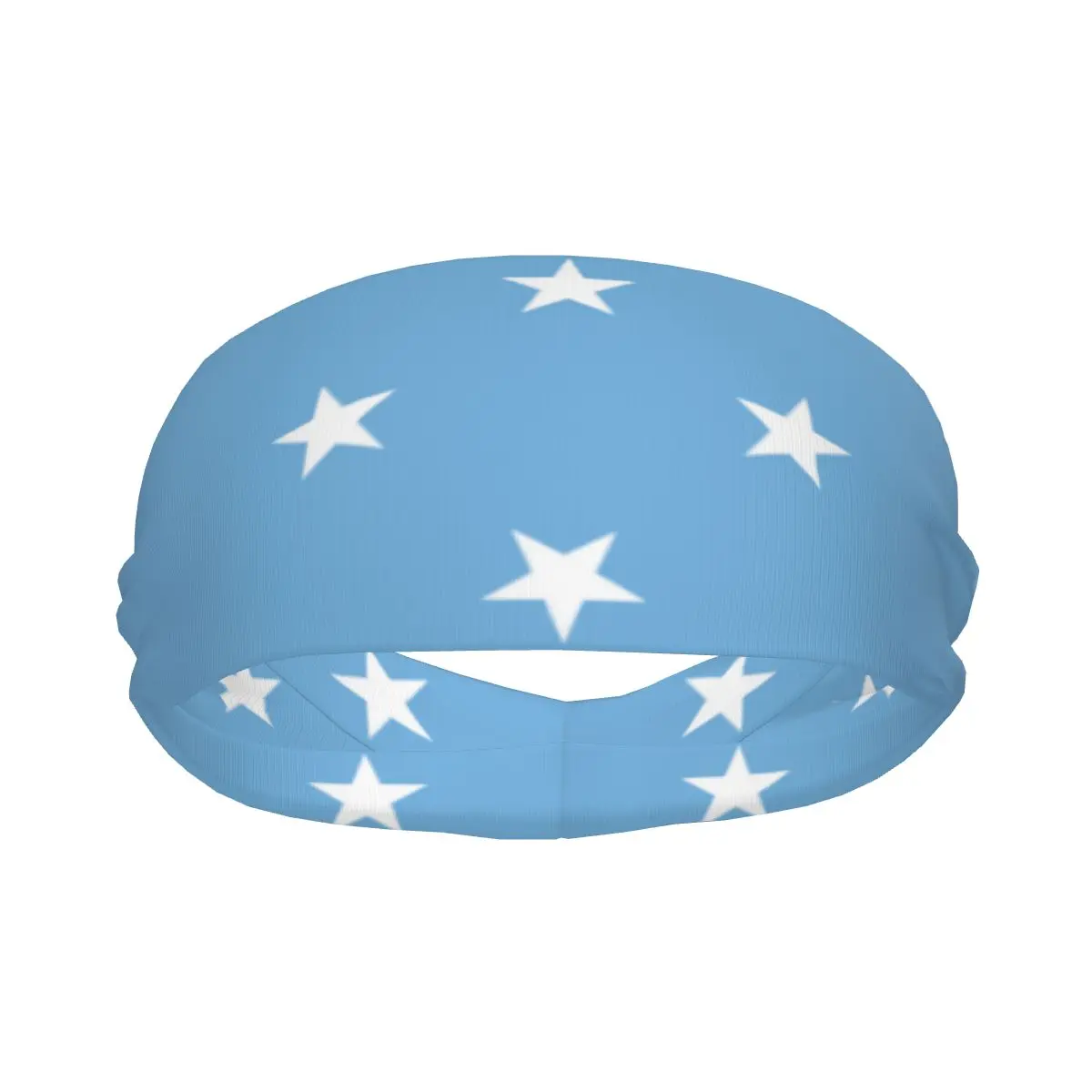 

Sports Sweatband Breathable Headband Sweat Hair Head Band Micronesia Flag Yoga Headband