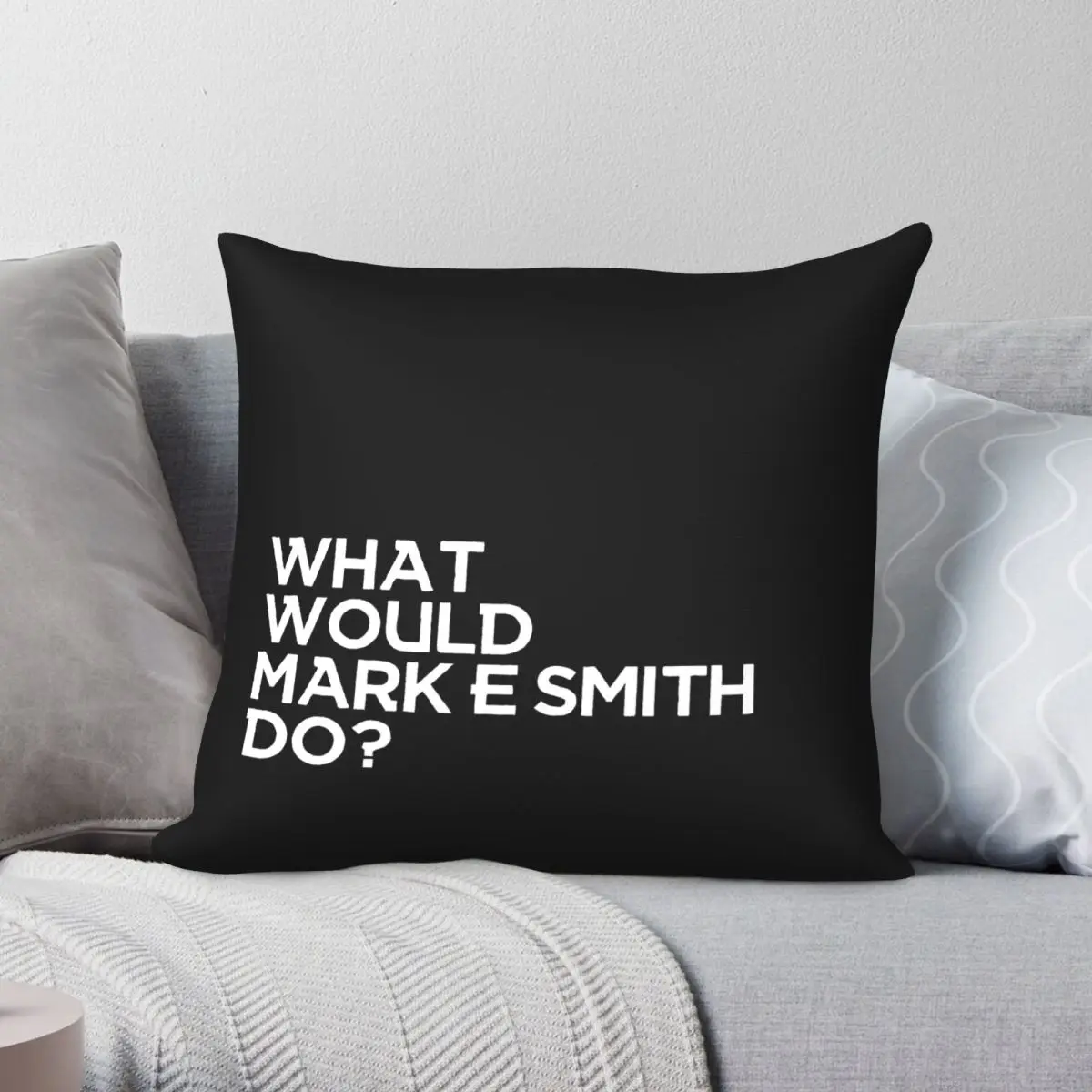 Mark E Smith Fall Band Square Pillowcase Polyester Linen Velvet Creative Zip Decor Room Cushion Cover