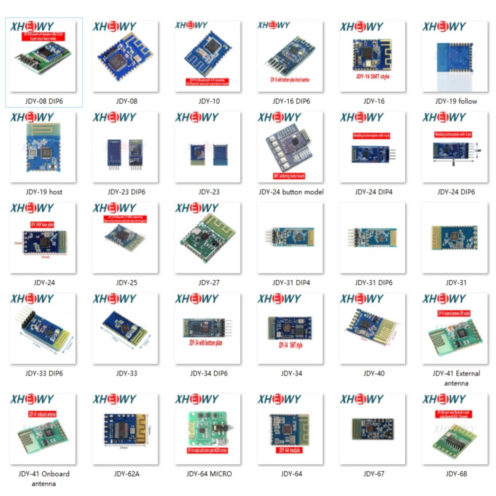 1PCS JDY series module JDY-08 10 16 19 23 24 25 27 31 33 34 40 41 62A 64 67 68A Bluetooth serial port transmission module