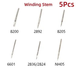 5Pcs for NH05 2892 Movement Winding Stem for 8200 8205 2824 2836 6T51 Steel Handle Rod Metal Watch Stems