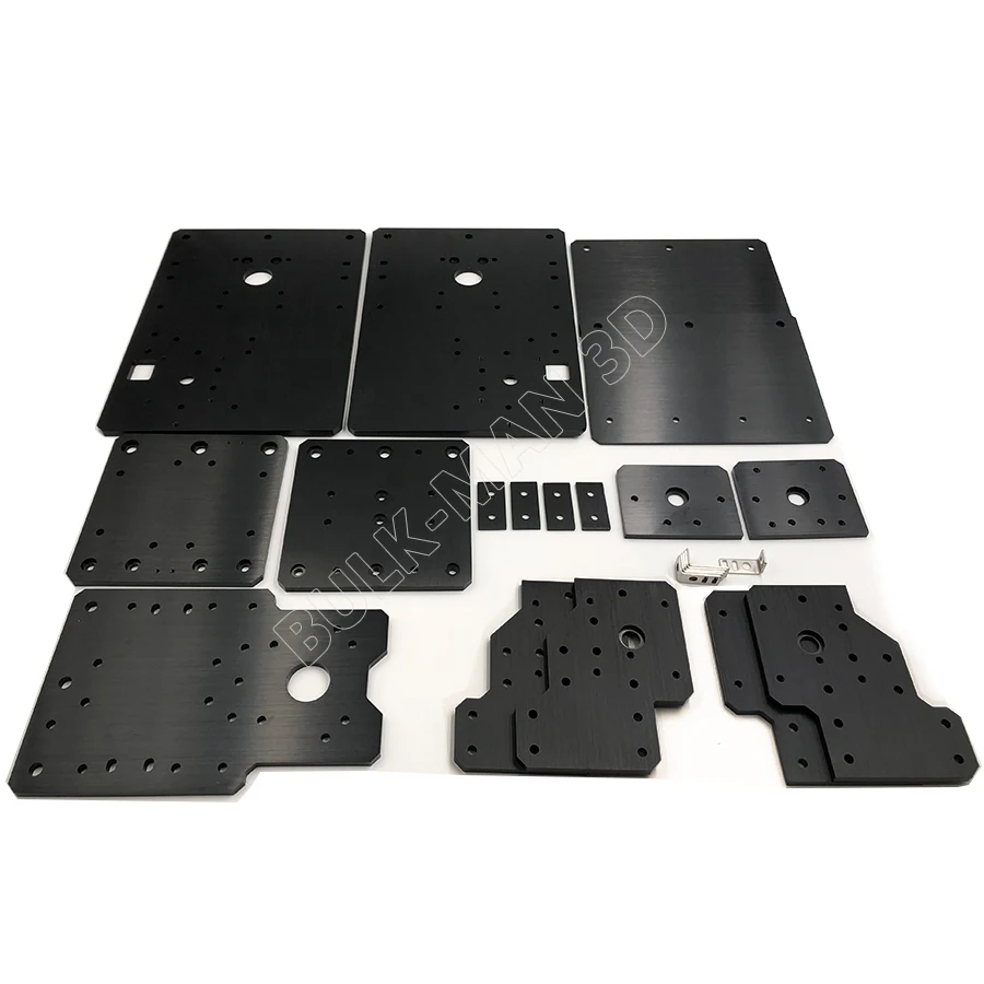 Bulk-Man 3D WorkBee CNC Aluminum Plate kits 6mm Thickness 6061-T5 23pcs Aluminum Plate Sets for WorkBee Mechanical Kits Build