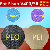 Upgrade Dia 270/309mm Round PEI PEO Sheet For Flsun Super Racer V400 Magnetic Base Spring Steel Sheet for Flsun V400 3D Bed Part