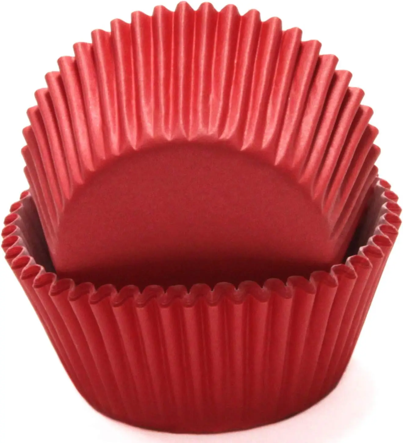 

Bright Red Cupcake Liners, 50 Count, Non-Stick Baking Cups for Muffins, Standard Size