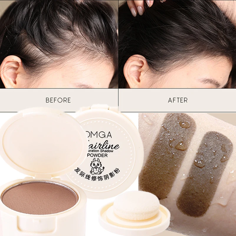 Hairline Filling Powder Waterproof Hairline Contouring Shadow Powder Fluffy Hair Root Instantly Cover Up Hairline Make Up Tools