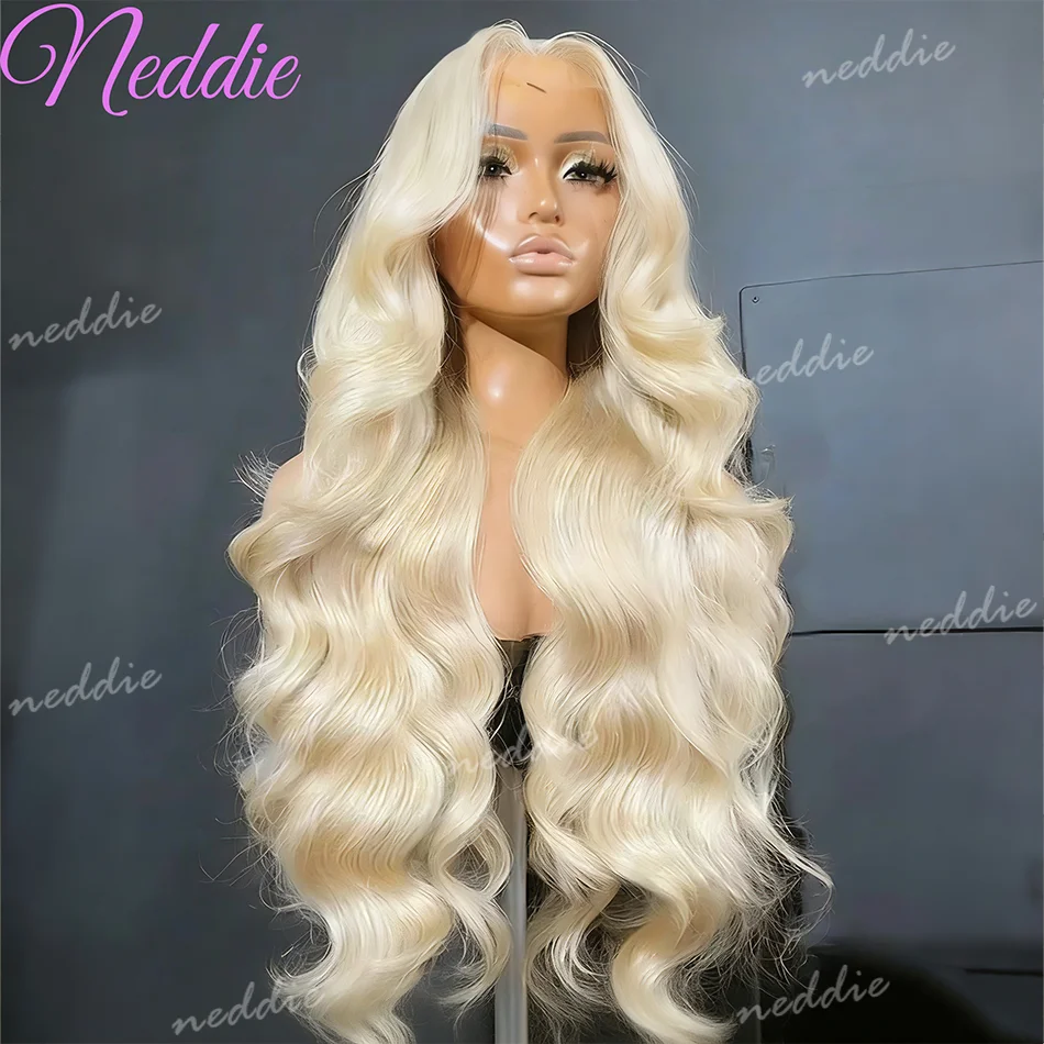 

Парик Body Wave Blonde 613 с HD-кружевом, 100% натуральные волосы, окрашенные парики, 13x4, 13x6, парик Water Wave с кружевной передней частью, предварительно выщипанный, для женщин