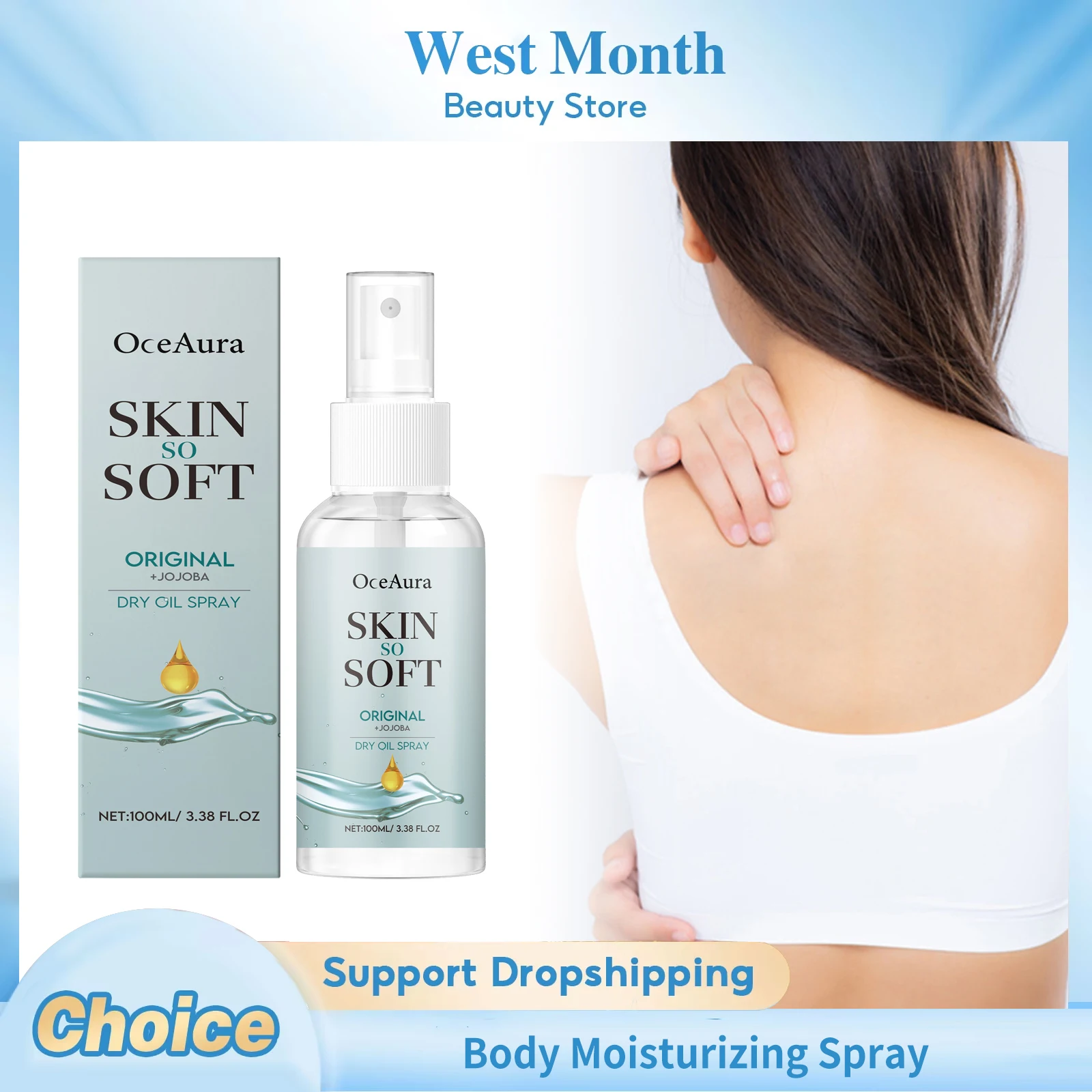 

Body Moisturizing Spray Brightening Soften Skin Soothing Redness Strengthen Skin Barrier Smooth Refreshing Body Nourishing Spray