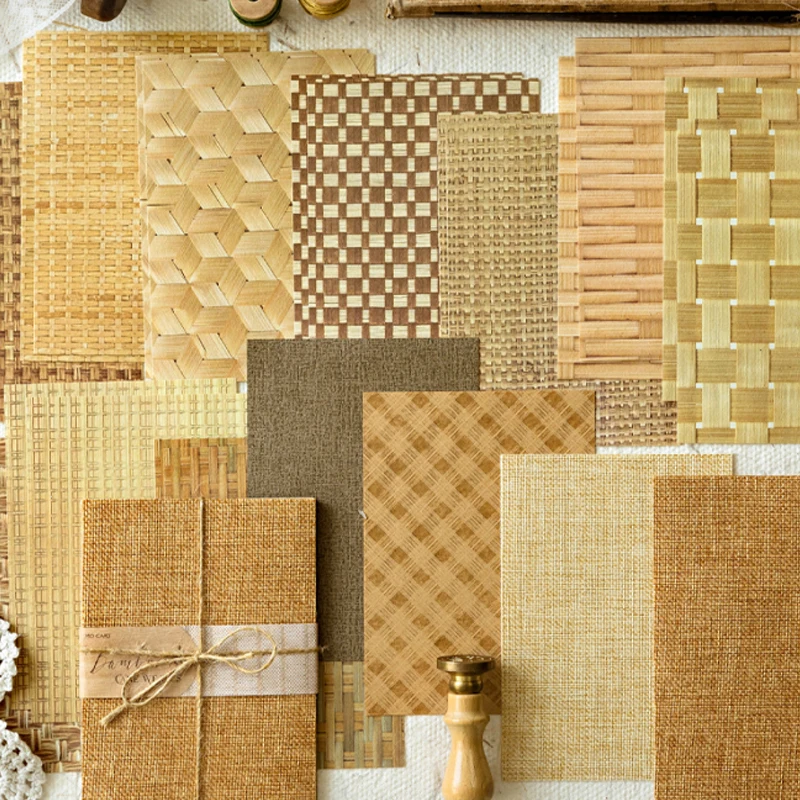 Mr Paper 48 Stück zwischen der Papier-Rattan-Serie, gemischtes Material, Papierhandbuch, DIY-Collage, Fotorahmen, Tagebuch, Notizbuch