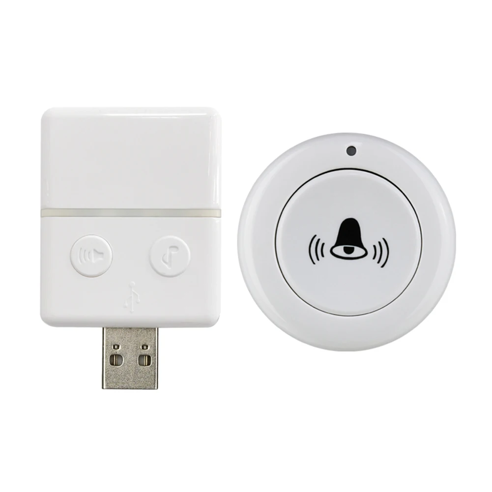 USB Wireless Doorbell 433MHZ Emergency Call Button Strong Signal Wireless Emergency Doorbell One-key Alarm Remote Control