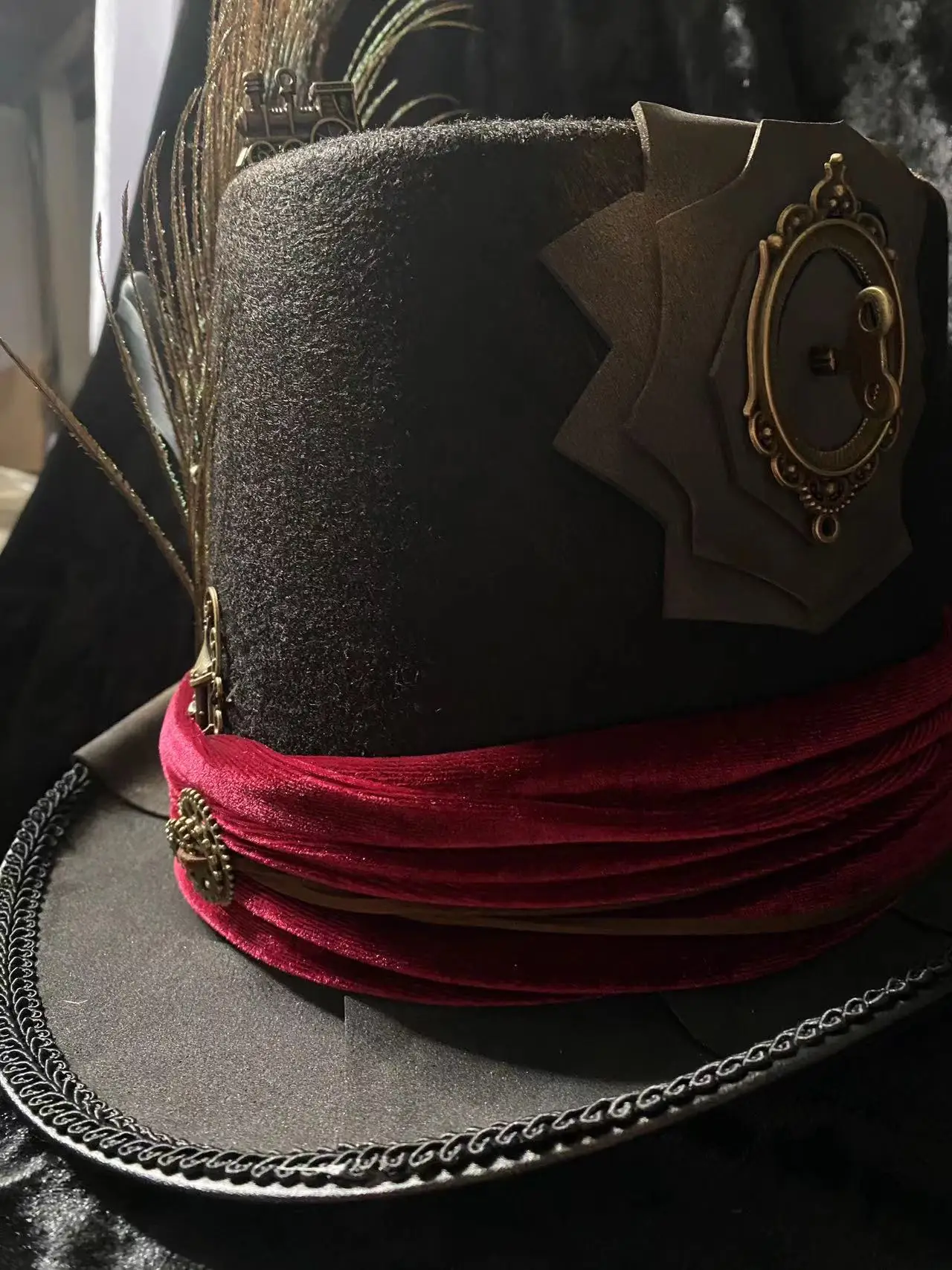 Piraten-Zirkus, Der Verrückte Hutmacher, Dampf-Retro-Bühnenzauber, Zylinder, Halloween-Cosplay-Kleidung, Accessoires, Kopfbedeckung – Detail 2