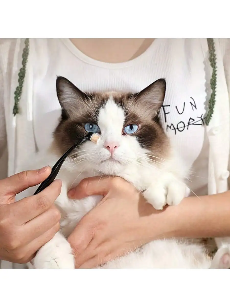 Scheurvlekverwijderaar/borstel voor huisdieren, gezichtsreinigingstool voor mee-eter/stimulator voor katten en honden Oogreiniging