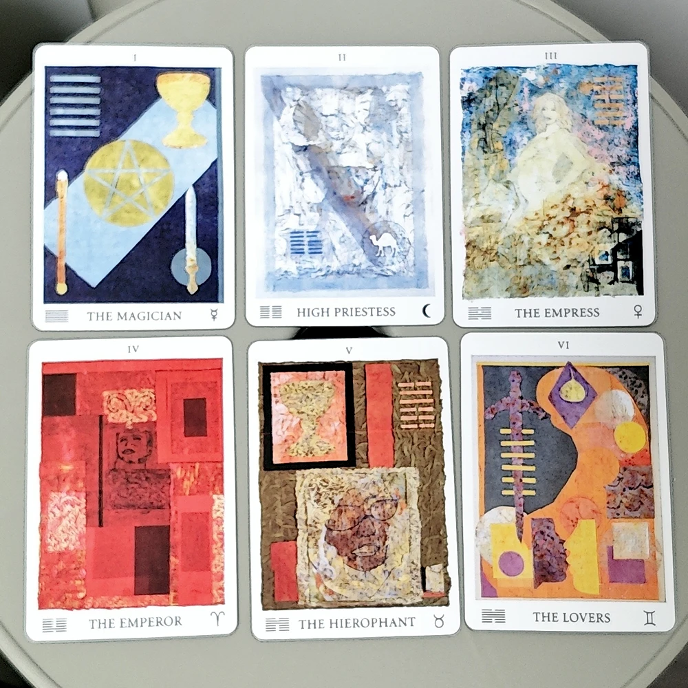 The Awakening Aeon Tarot 9*6cm 82 Pcs Tarot Cards with Beautiful Colors and Unique Depictions of The Major and Minor Arcana