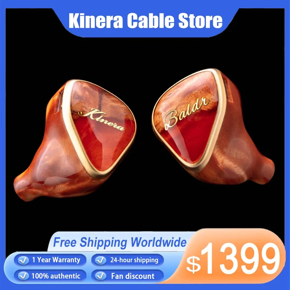 Kinera Baldr 2.0 In Ear Earphones 4EST+2BA+1DD Monitor IEMs 0.78 2pin Cable Headphones For Hifi Music Headset Gifts Accessories