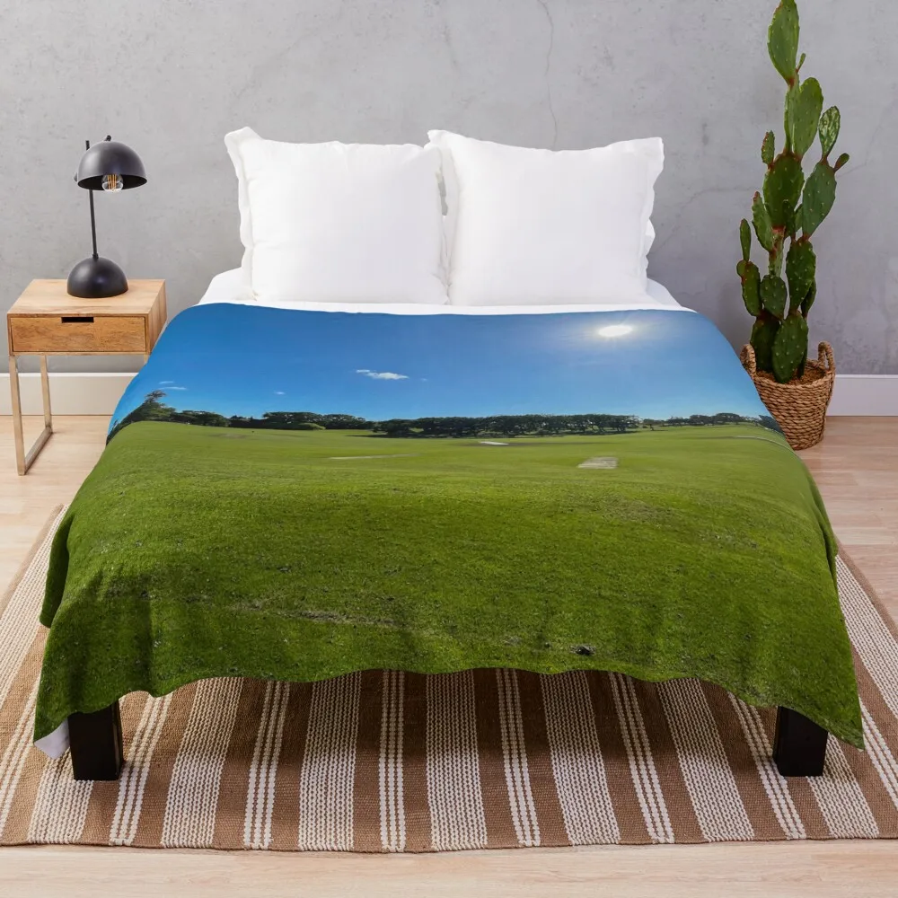 Auckland Domain Landscape Throw Blanket Sofa Retros Luxury Designer Warm Blankets