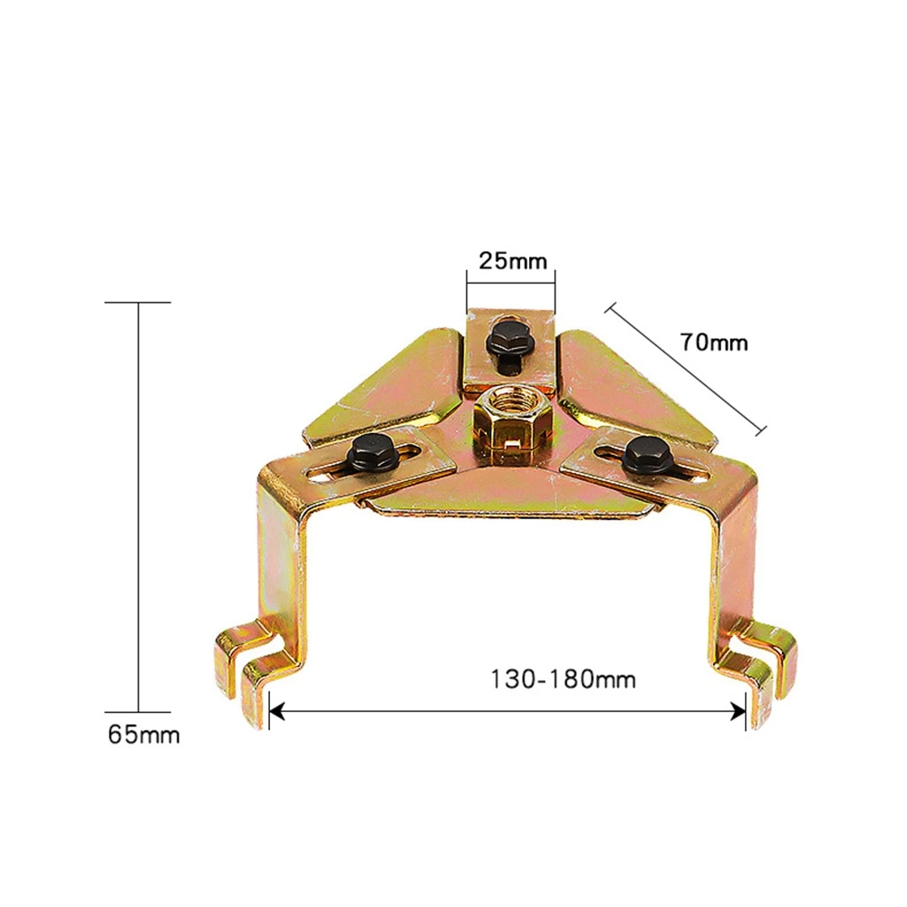 

YDSC Automobile Fuel Tank Cap Wrench Automobile Repair Adjustable Angle 3-Claw Gasoline Pump Cap Removal Wrench Tool