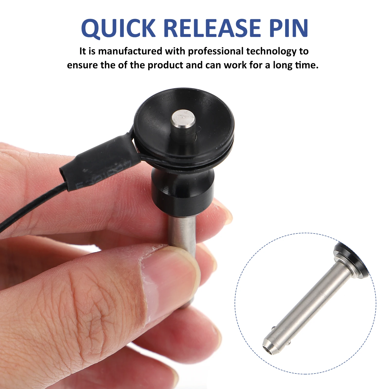 

8mm 35mm Stainless Steel Push Button Ball Lock Pin Marine Safety Positioning Insert Hardware