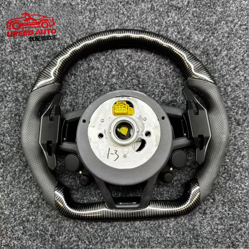 Suitable for series upgrade R8 carbon fiber steering wheel assembly, non-destructive installation, sports mode R8 four-button