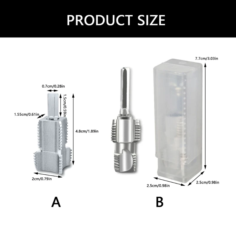 PVC Thread Maker Tool 1/2inch 3/4inch PVC Pipe Threading Dies Plumbing Tool 601C
