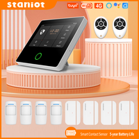 Staniot Tuya Smart WiFi 4G Security Alarm System Built-in Siren Home Burglar with 5-Year Contact Sensor Door Window Detectors