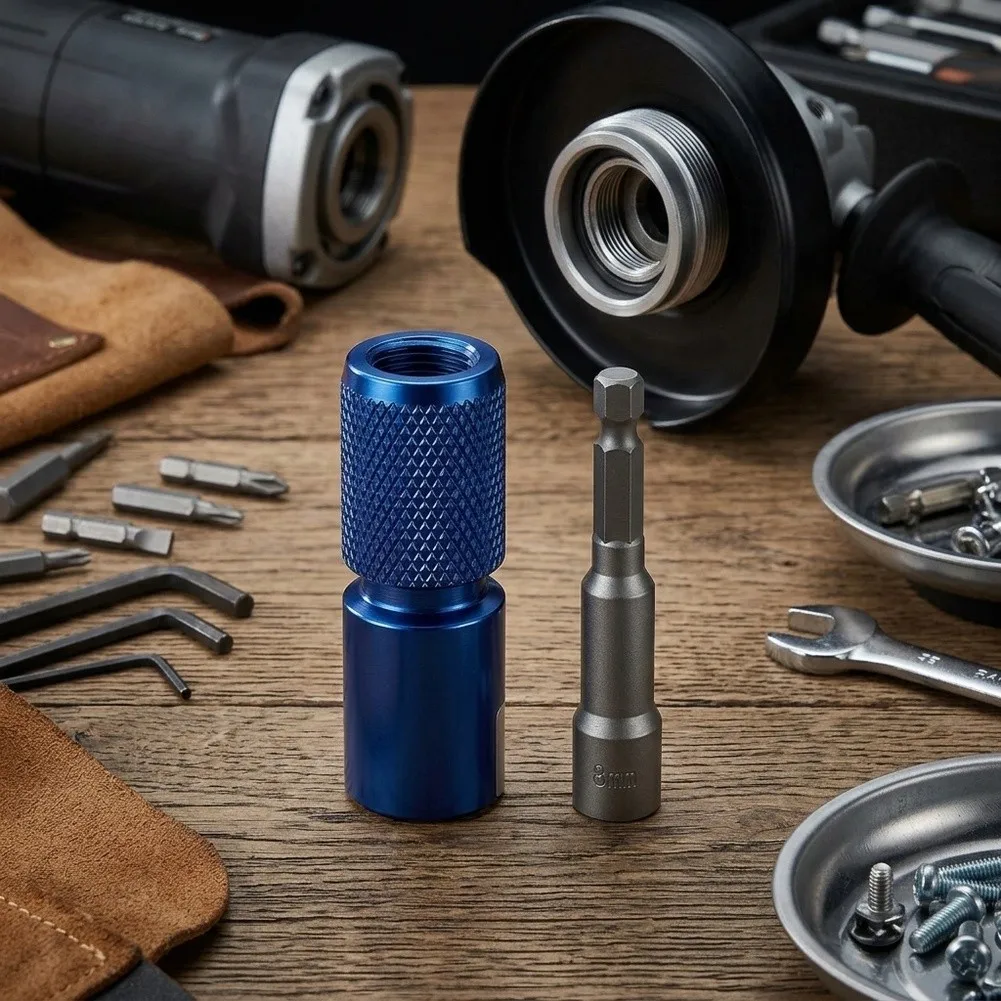 Angle Grinder Adapter With 6.35MM Hex Hole High-Hardness Angle Grinder Quick Lock Self-locking Adapter Rust-Resistant Adapter
