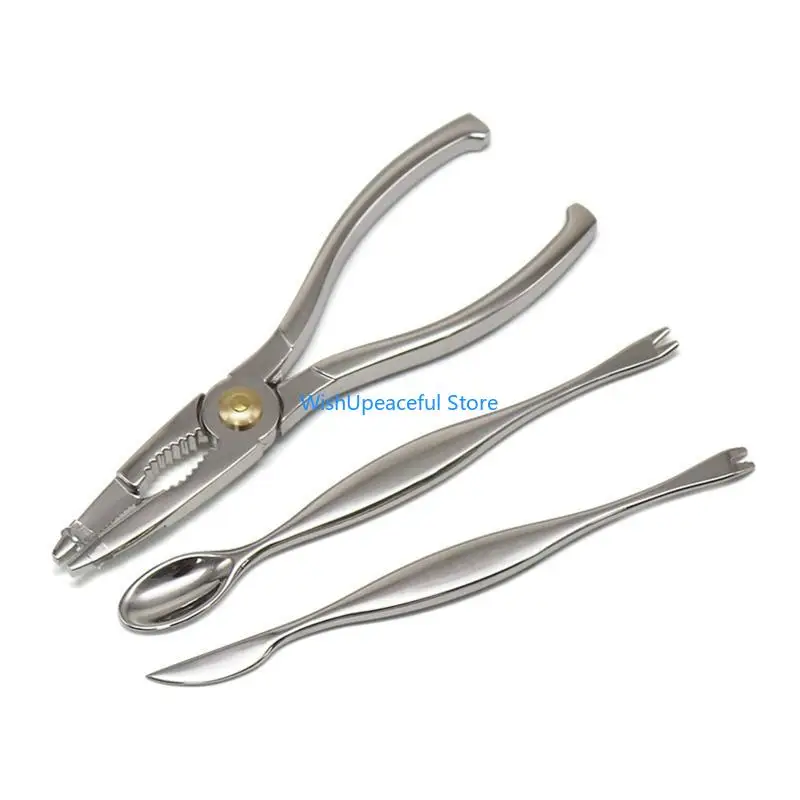 

34YA Stainless Steel Eat Set Peel Shrimp Lobster Clamp Pliers Clip Pick Tools