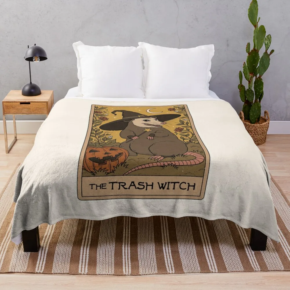 The Trash Witch - Possum Throw Blanket Camping Summer Thermals For Travel Blankets