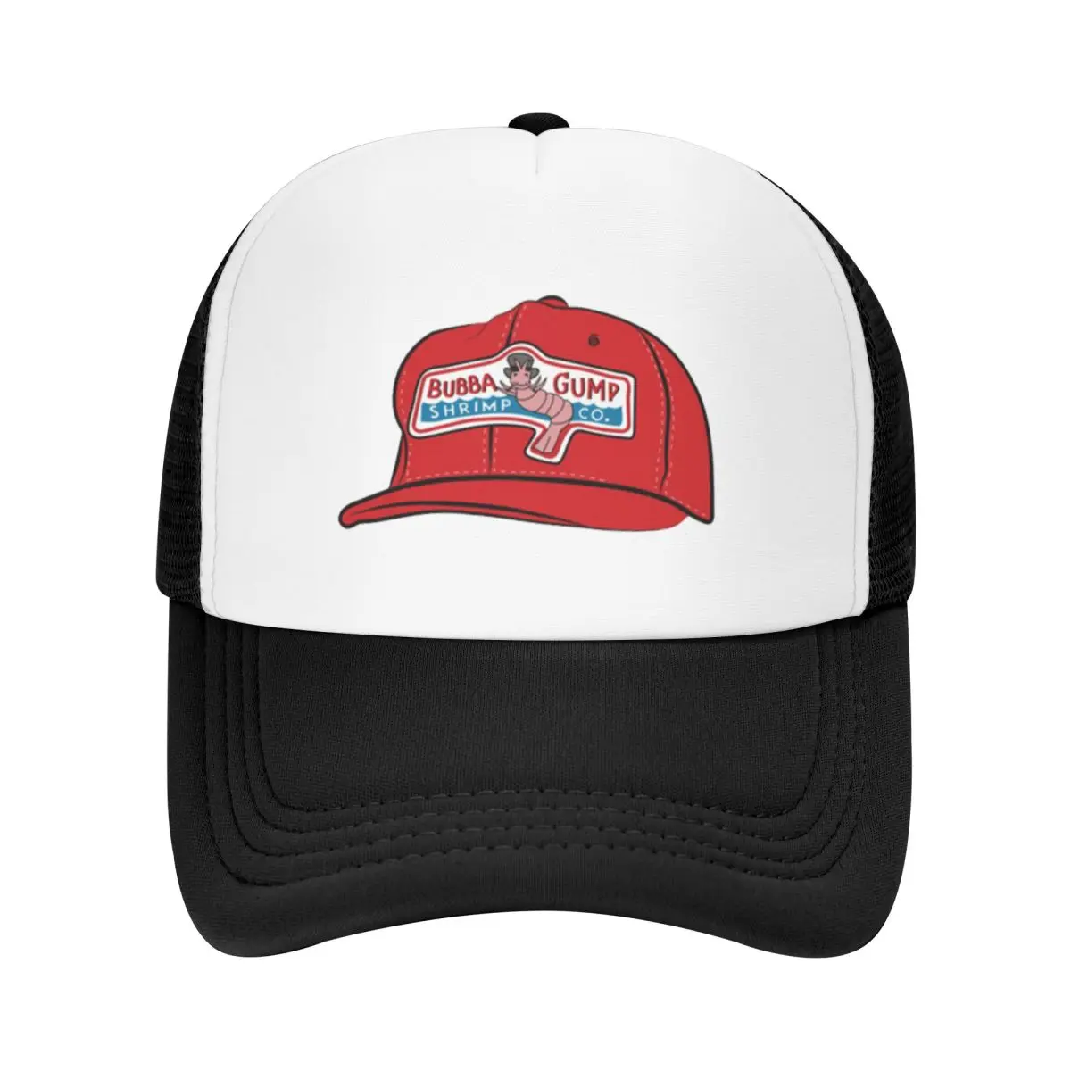 Red Bubba Gump Shrimp Summer Mesh Baseball Caps For Womens Forrest Gump Personalized Female Beach Dad Hats Snapback Cap