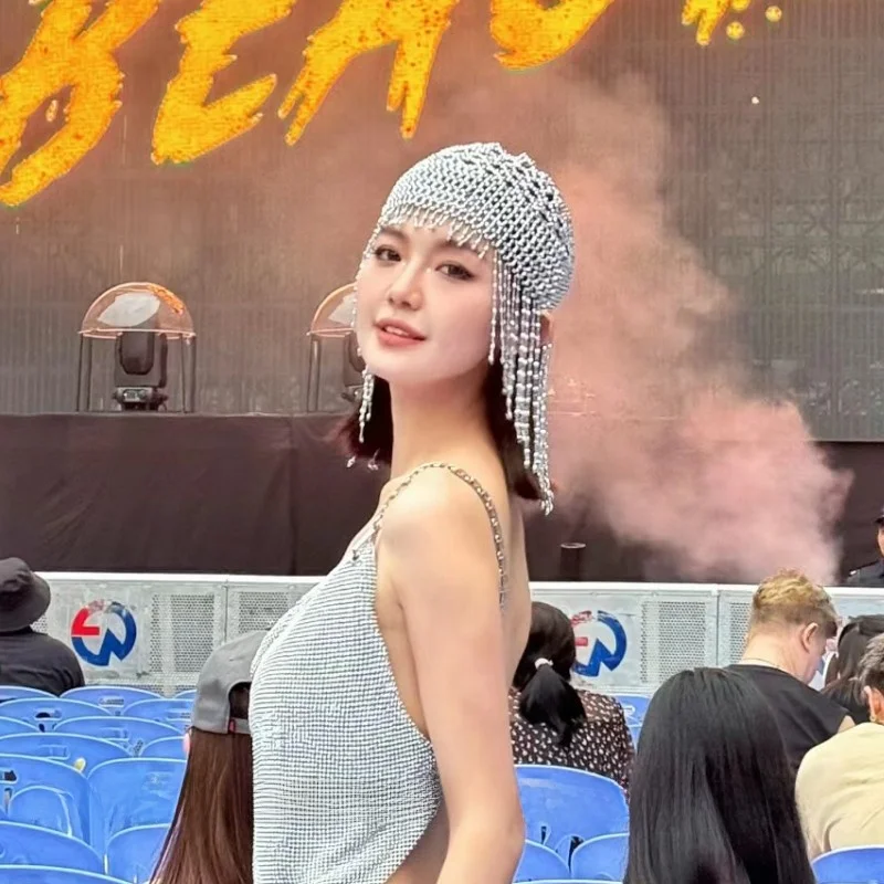 

Новая модная ультра-крутая шляпа с кисточками, экзотическая сценическая вечеринка, индивидуальный дизайн, вечернее платье, аксессуар для головного убора