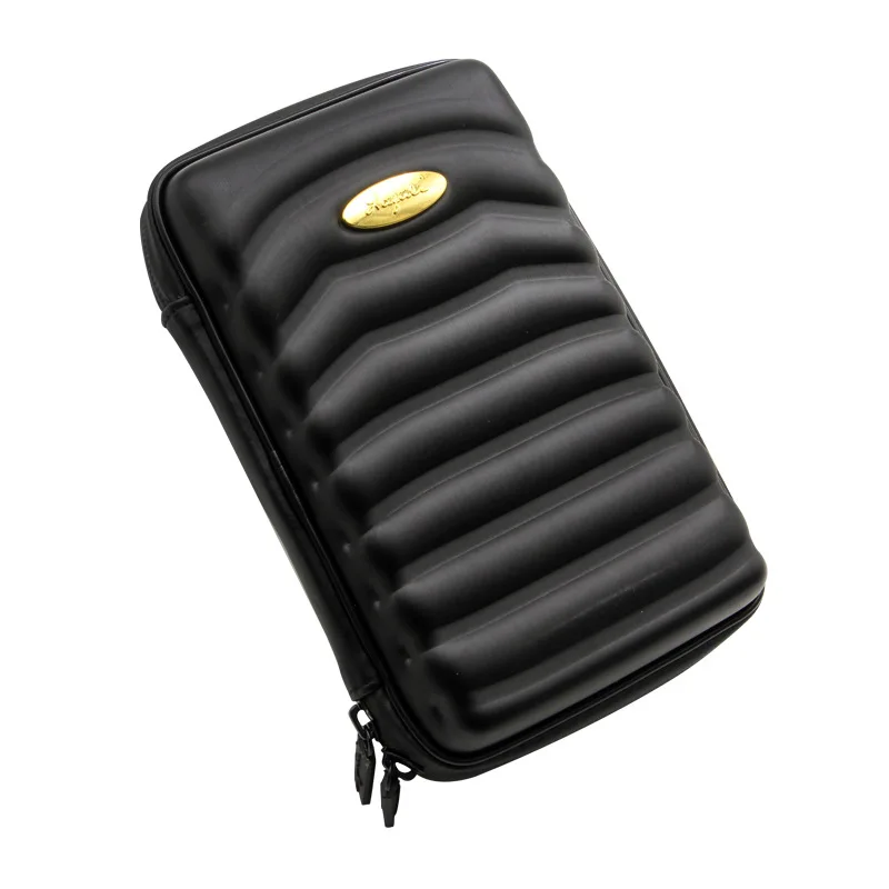 

Дорожный футляр для 4 сигар — портативный хьюмидор с пенопластовой подкладкой, компактный переносной футляр для черных сигар