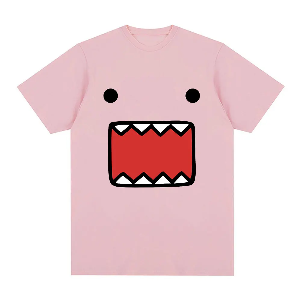 Domo Kun Doll Face Graphic T Shirts Men's Women Cotton Casual T-Shirts O-Neck Short Sleeve Oversized T-shirt Harajuku Streetwear
