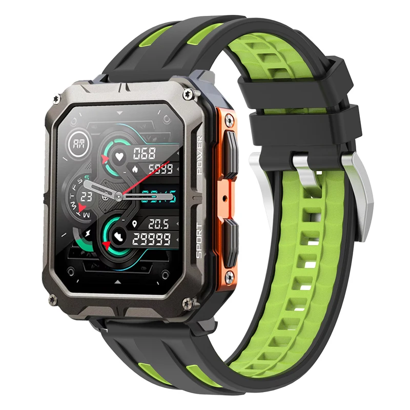 Cinturino da 22 mm per accessori Smartwatch C20 Pro cinturino di ricambio cinturino per cinturino sportivo in silicone C20 Pro