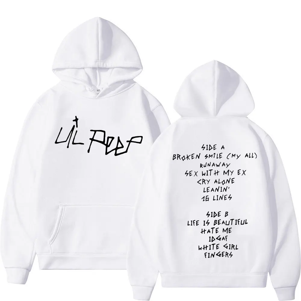 Rapper Lil Peep Hoodie Men's Women Trend Hip Hop Hooded Sweatshirts Autumn Fashion Vintage Oversized Fleece Hoodies Streetwear