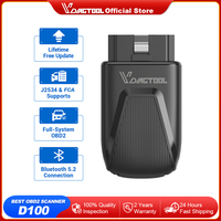 Lifetime Free Update VDIAGTOOL D100 OBD2 Scanner Code Reader All System Car Diagnostic Tools 15 Service J2534 FCA Active Test