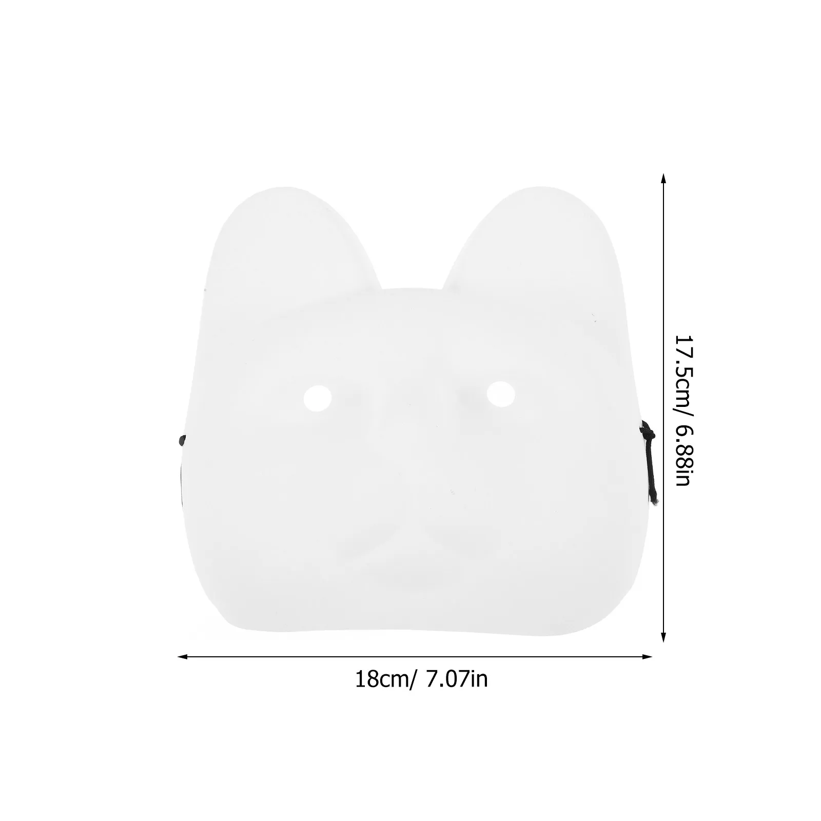 DIY Blank PVC Cat Mask Unpainted Paintable Masquerade Cosplay Birthday Halloween Supplies DIY Blank PVC Mask Craft Blanks