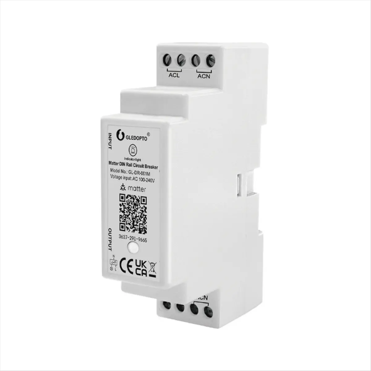 SWXF  Matter WiFi Din Rail Circuit Breaker 16A Max on OFF APP Voice for Household Electric Appliances Matter Hub Required